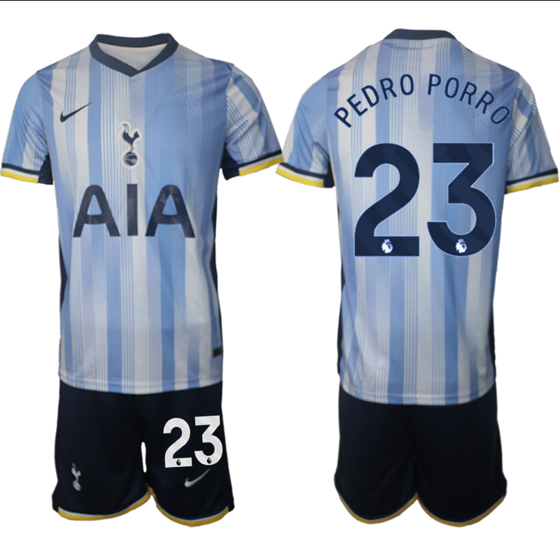Men 2024-2025 Club Tottenham away Blue 23 Soccer Jersey